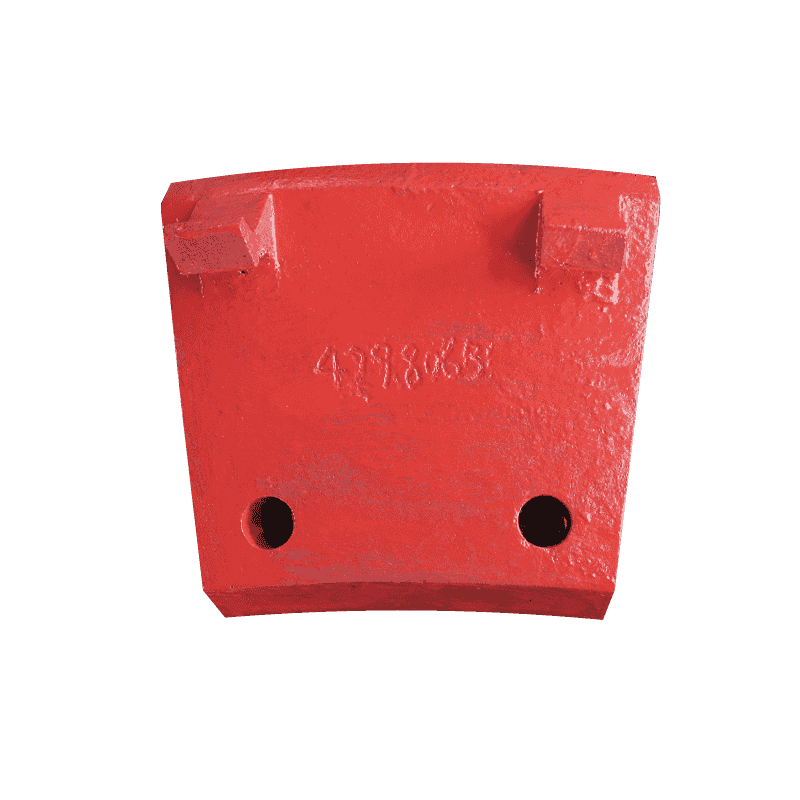 Kaakbreker Zijbescherming van hoog mangaanstaal